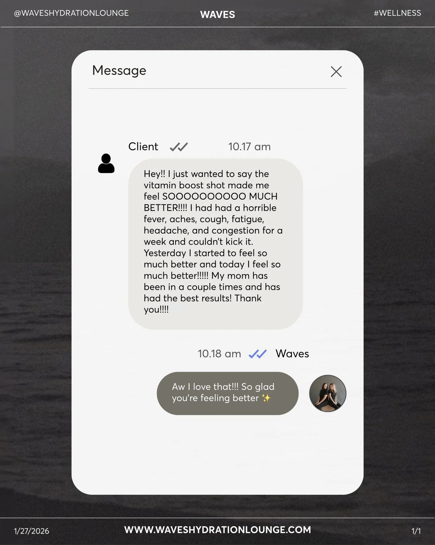 The whole point 🤍✨

The best text to open to. This is our reason. 

We love to hear your feedback so please send a text to 209-456-7998 and let us know how you&rsquo;re doing 🤍