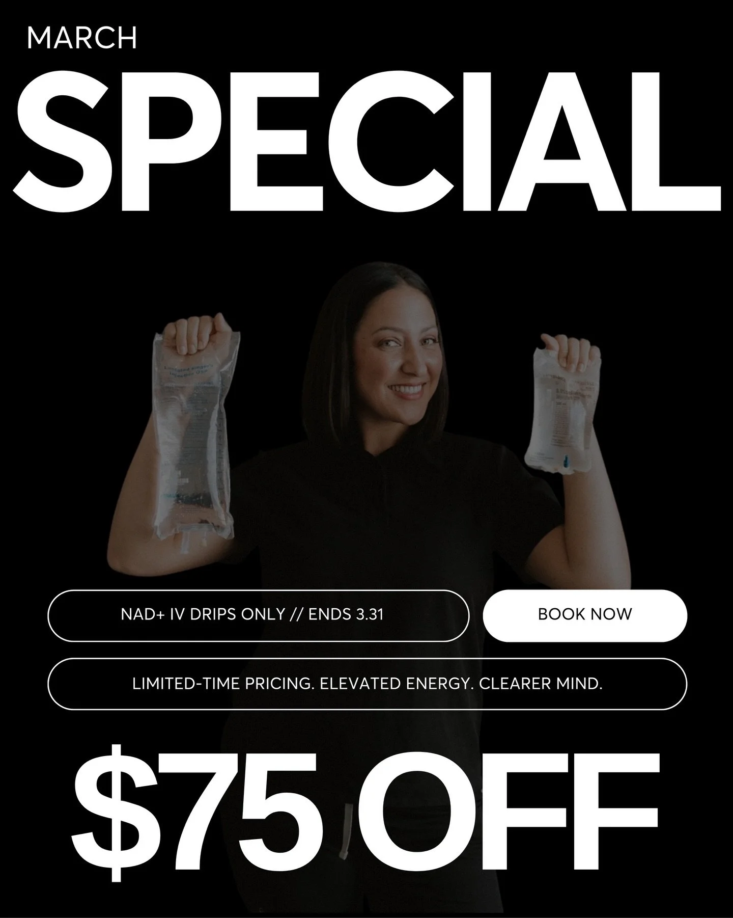 Feeling lucky? Your mitochondria are.

March is NAD month at Waves ✨

If you&rsquo;ve been waiting for the right time to try it, this is it!
Limited-time pricing.

Tap link in bio to book. 
Your cells called&hellip; they&rsquo;re ready. 🧬 ✨