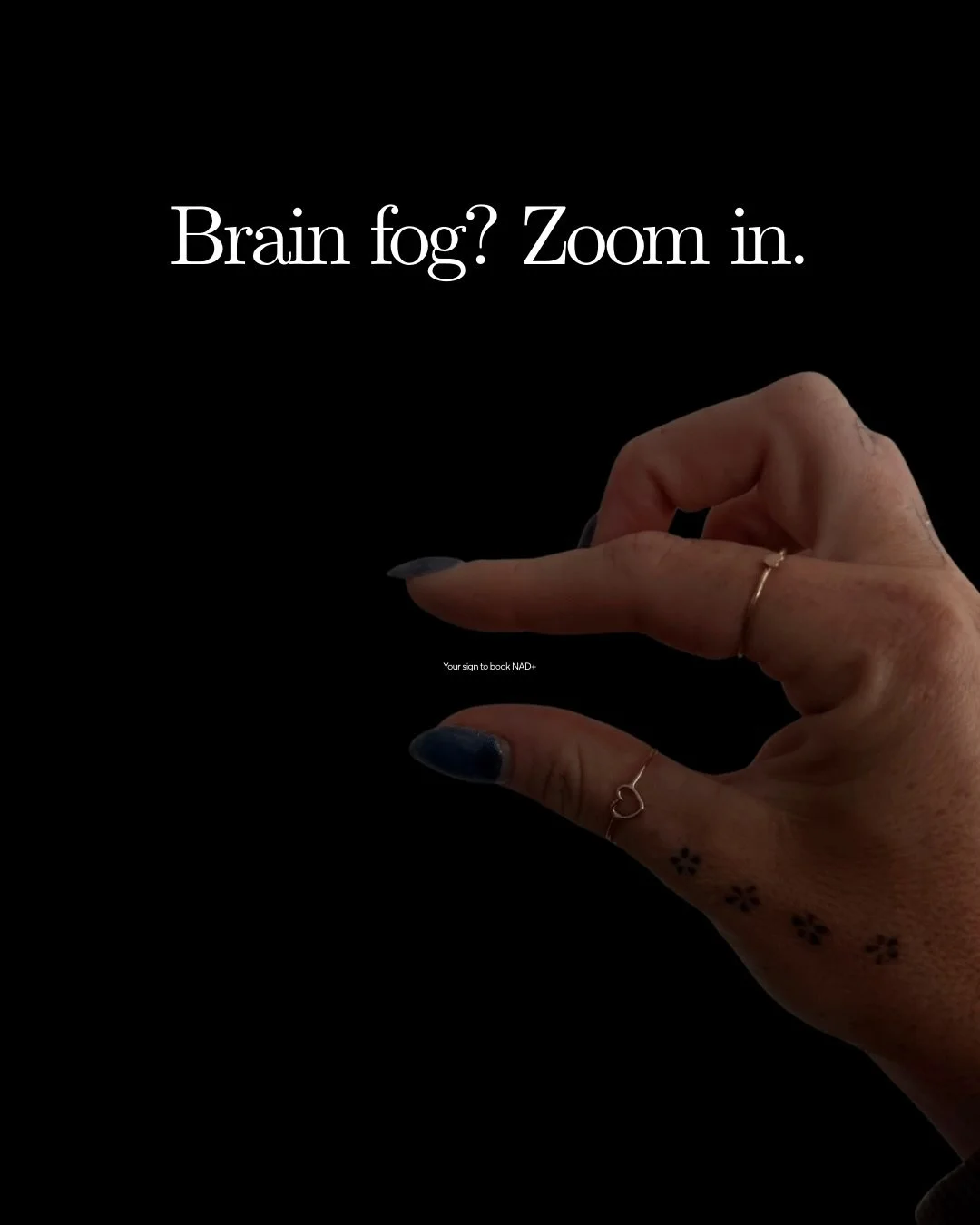 You can ignore the signs&hellip;
or you can zoom in and fix it.

From brain fog to jet lag to hangovers,
there&rsquo;s a fix for that. 💉✨