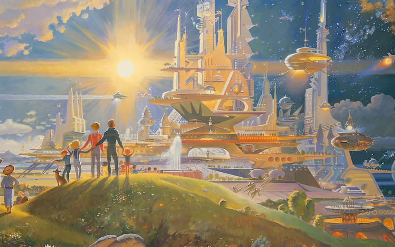 The utopian or “Protopian” Solarpunk future imagines perfection.