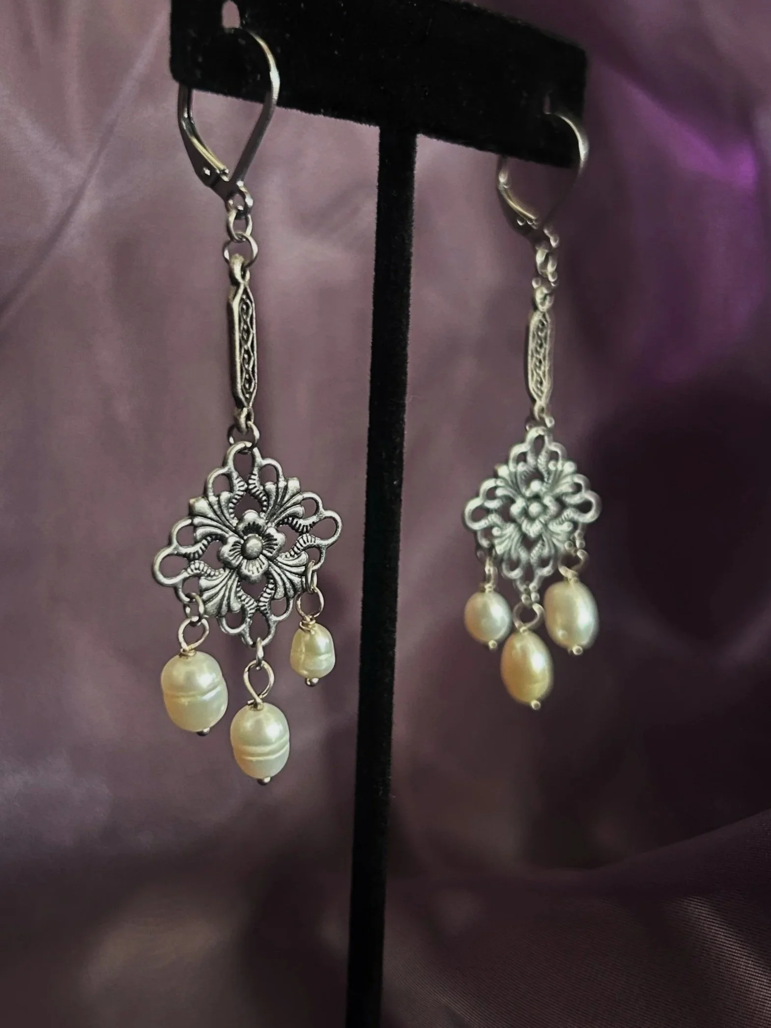 Steel Waltz Filigree Earrings
