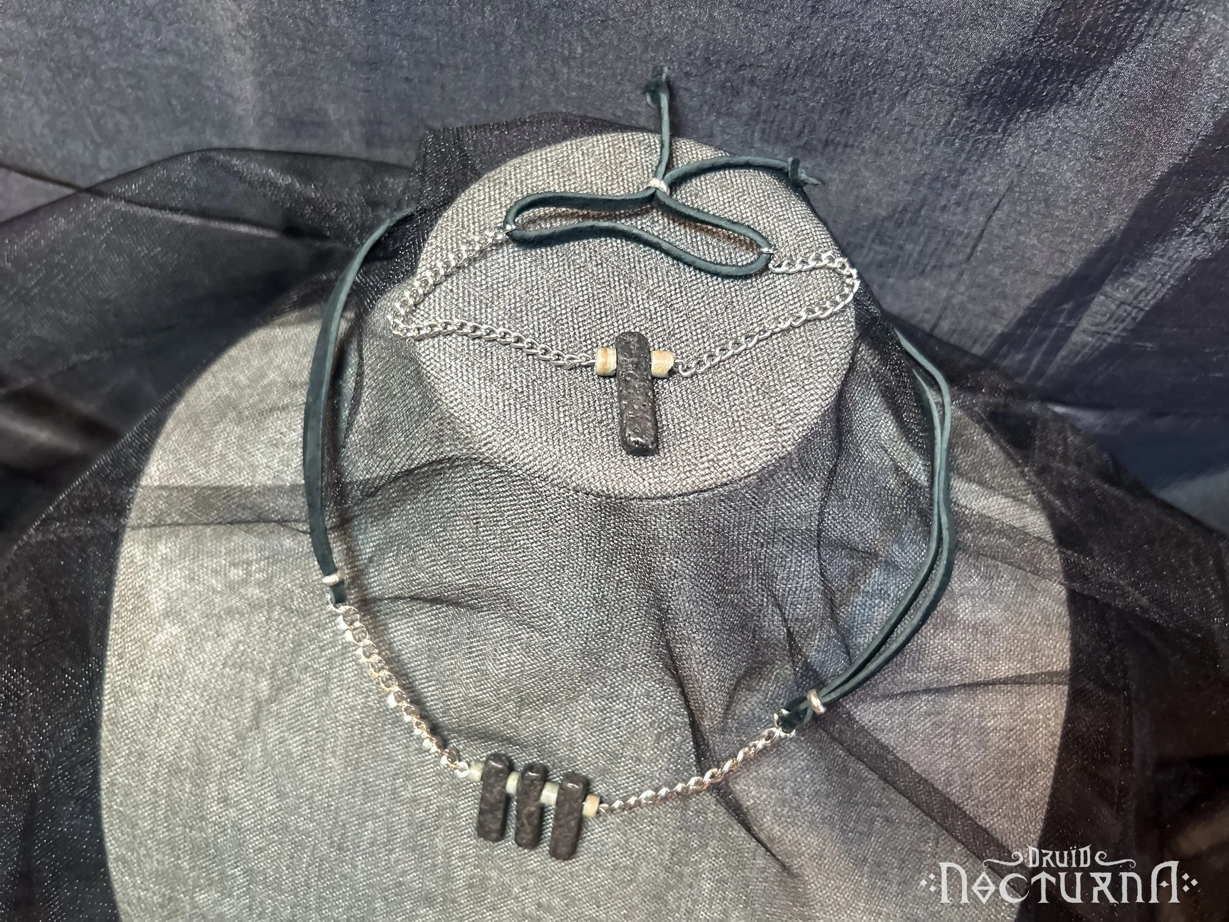 Lava Rock Bracelet & Necklace Pair
