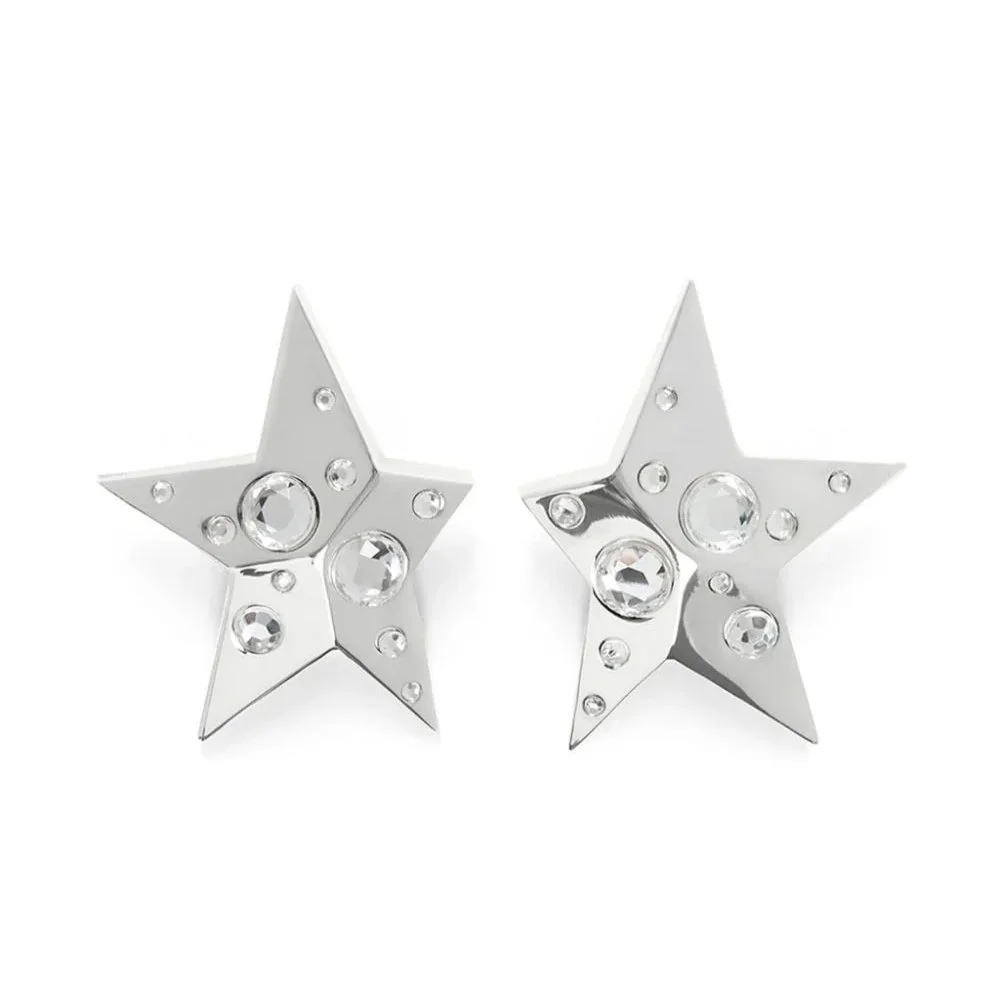 Area NYC Oversized Crystal Star Earrings