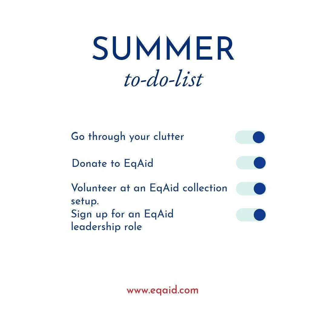 Have a wonderful summer! - team EqAid 💙