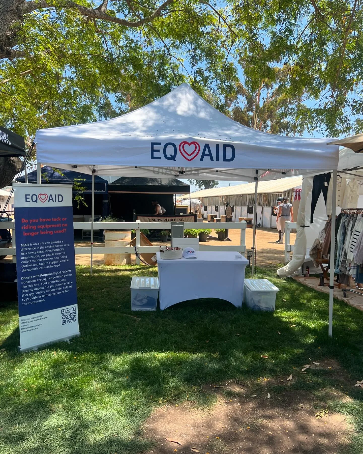 Donate at the Del Mar Horse Show this week! #givingandgalloping 🌊