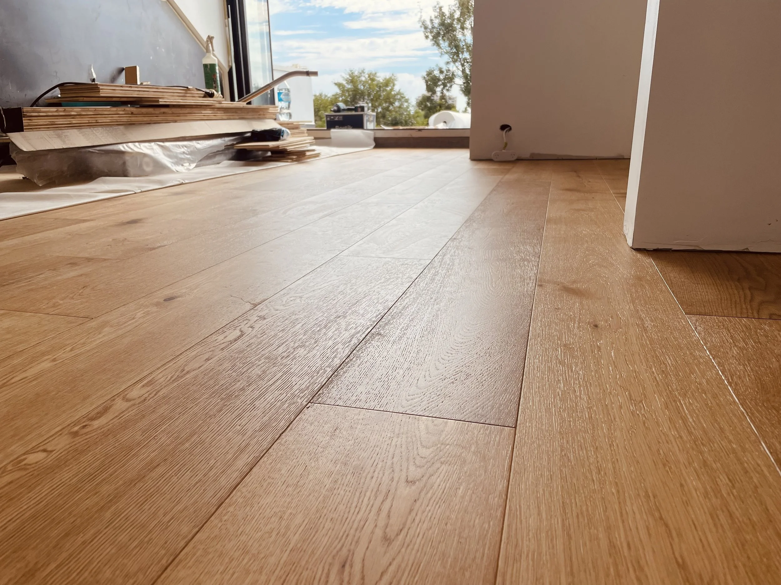 Engineered Flooring installation to an attic in Paddington.