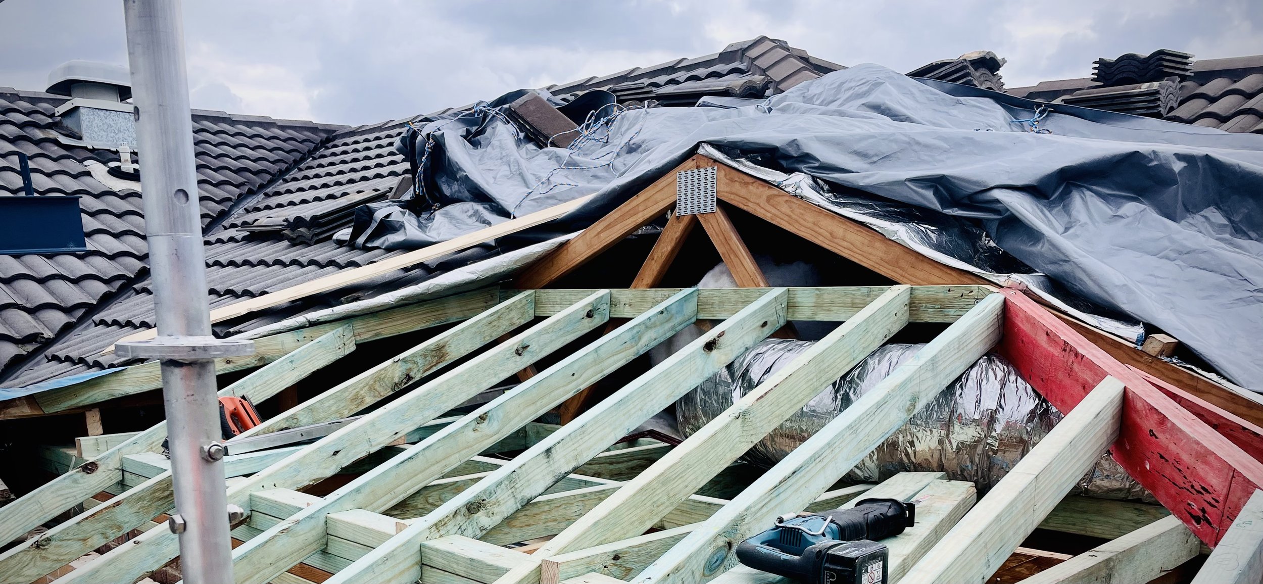 Commercial Truss to Dutch Gable Roof conversion at Aged Care Facility, Cabramatta.