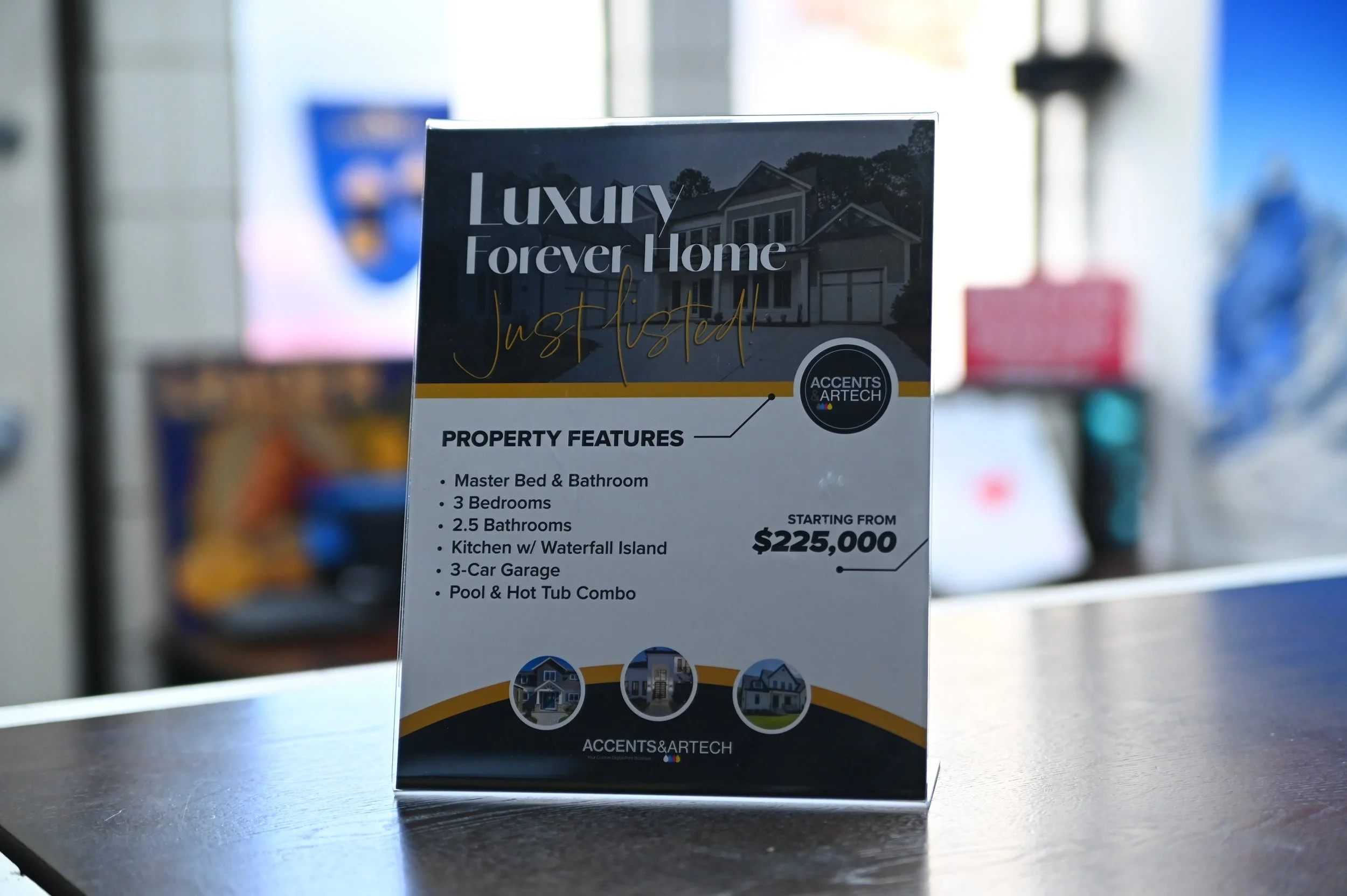 Accents and Artech Sample Acrylic Holder