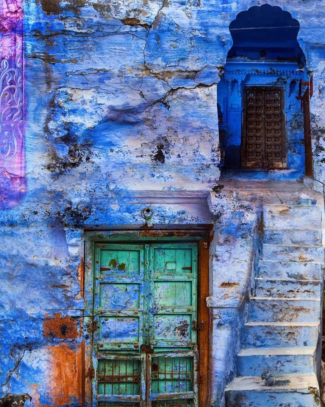 Canvas Connections artist Himani Ishar Sindhwani's artwork Rhapsody in Blue, detail image