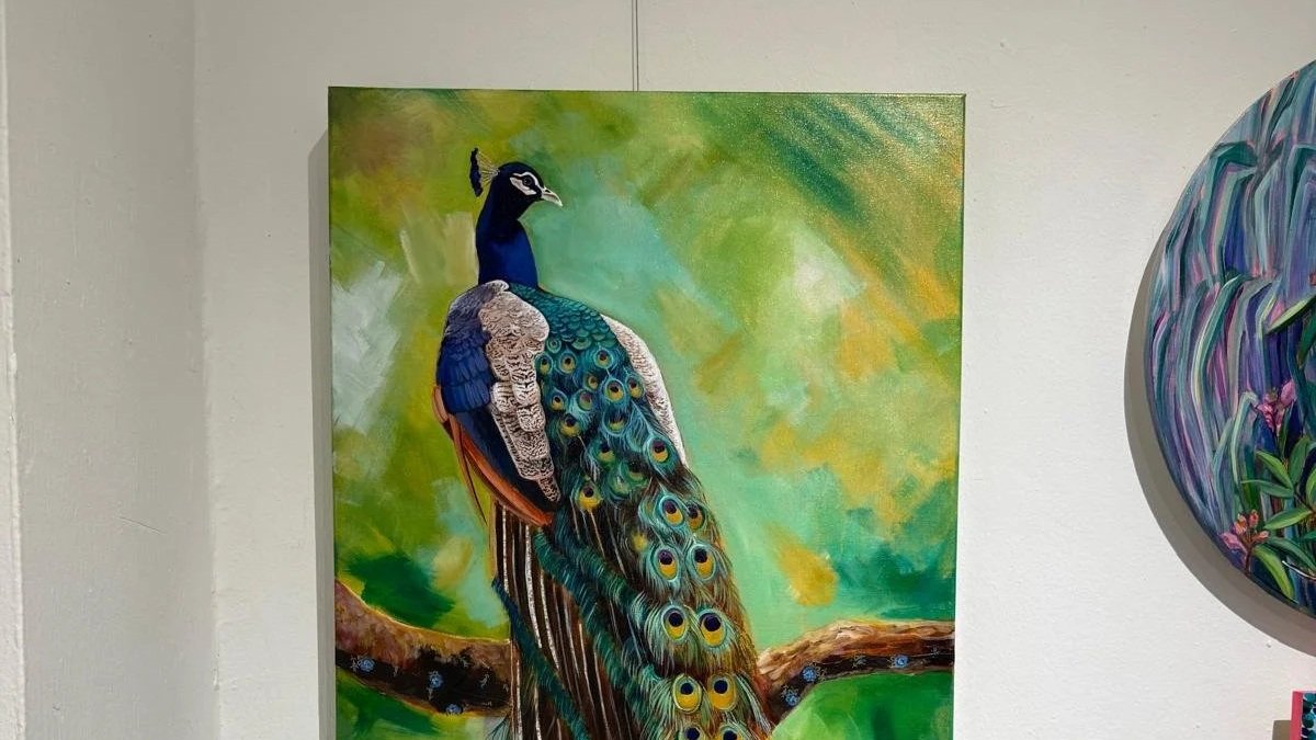 Artworks of realism artist Jillian Chong at the Canvas Connections Signature Show at Tembusu Art Gallery