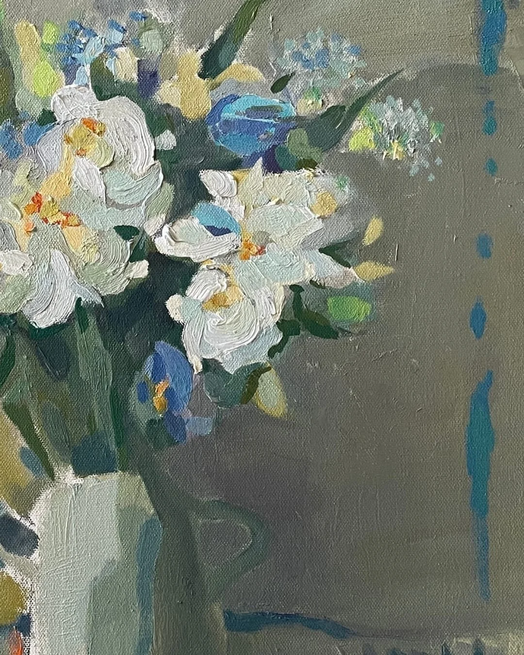 Canvas Connections artist Irina Forrester's artwork titled Spring Bouquet, detail image