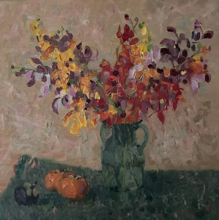 Canvas Connections Irina Forrester's artwork titled Still Life with Persimmons