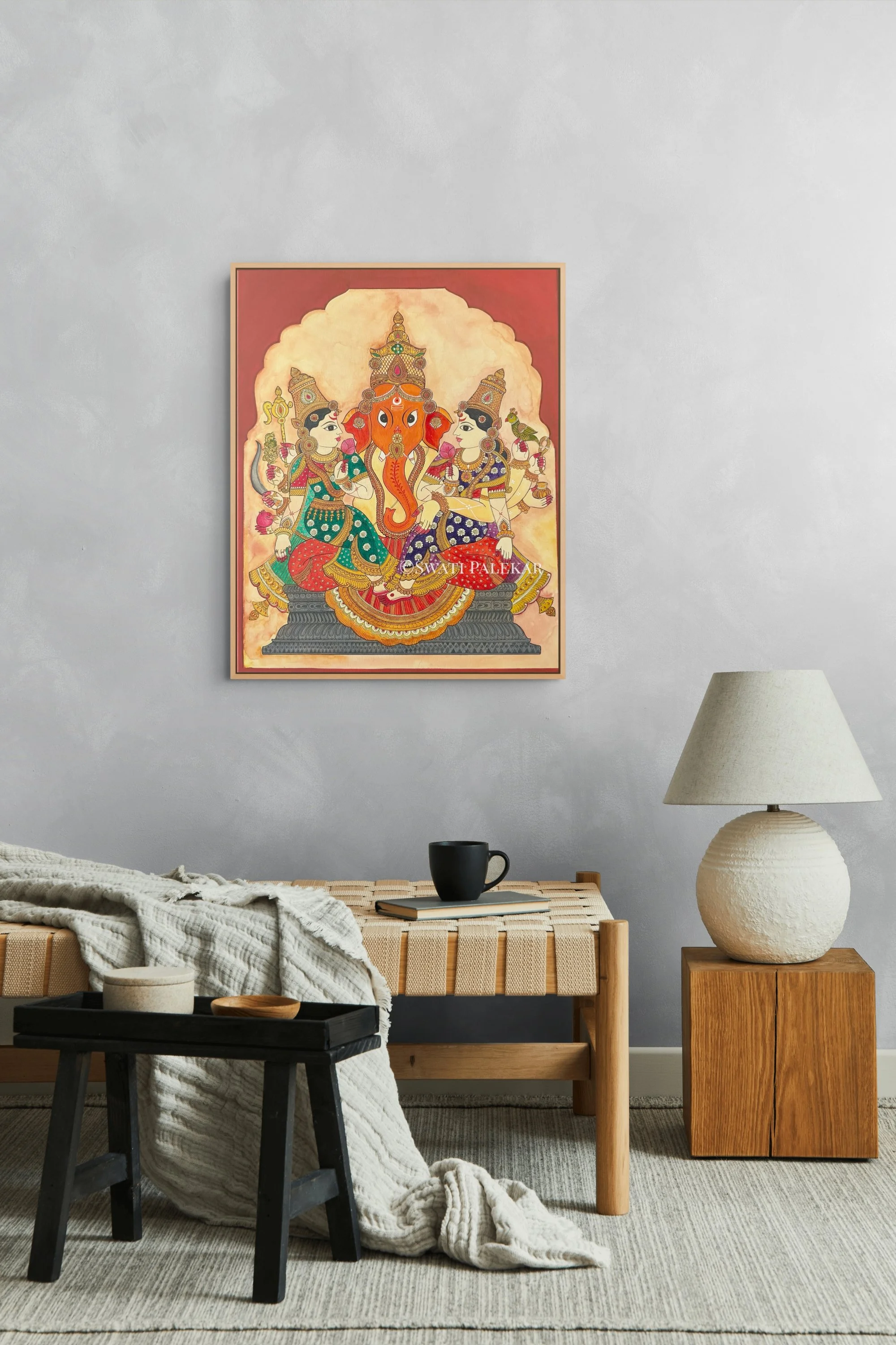 swati-palekar-artwork-Lakshmi-Ganapati-insitu