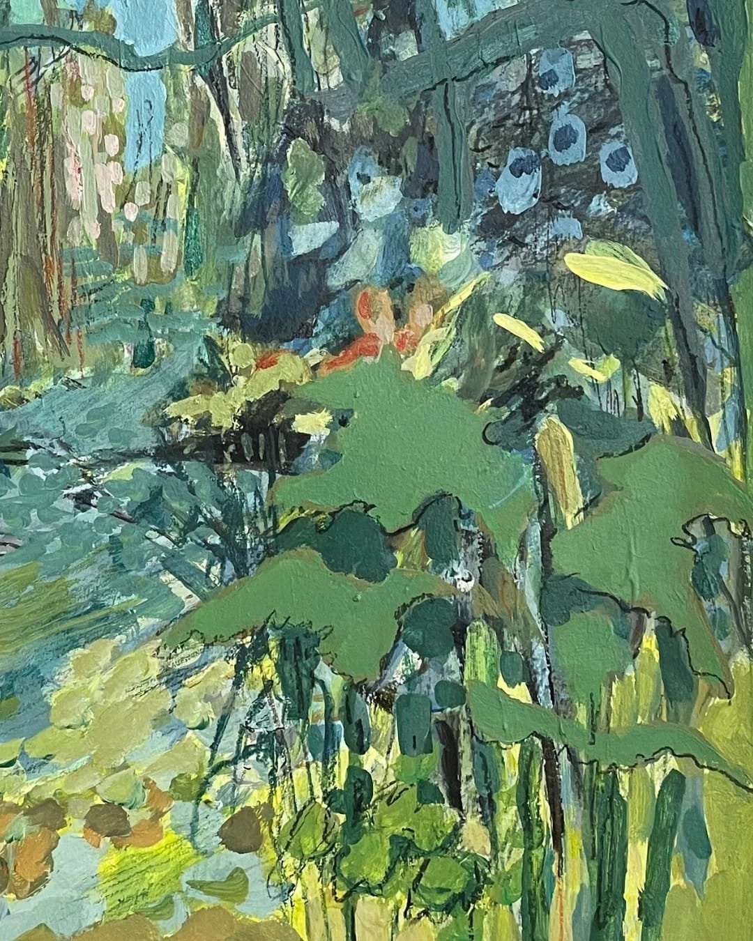 Canvas Connections Irina Forrester artwork titled A Path Through Silence, detail image