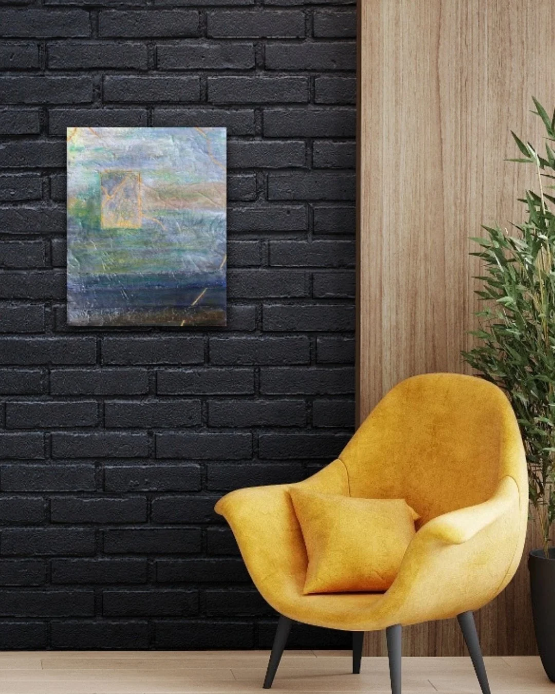 Canvas Connections artist Rajul Shah's artwork titled I Speak Light, insitu image