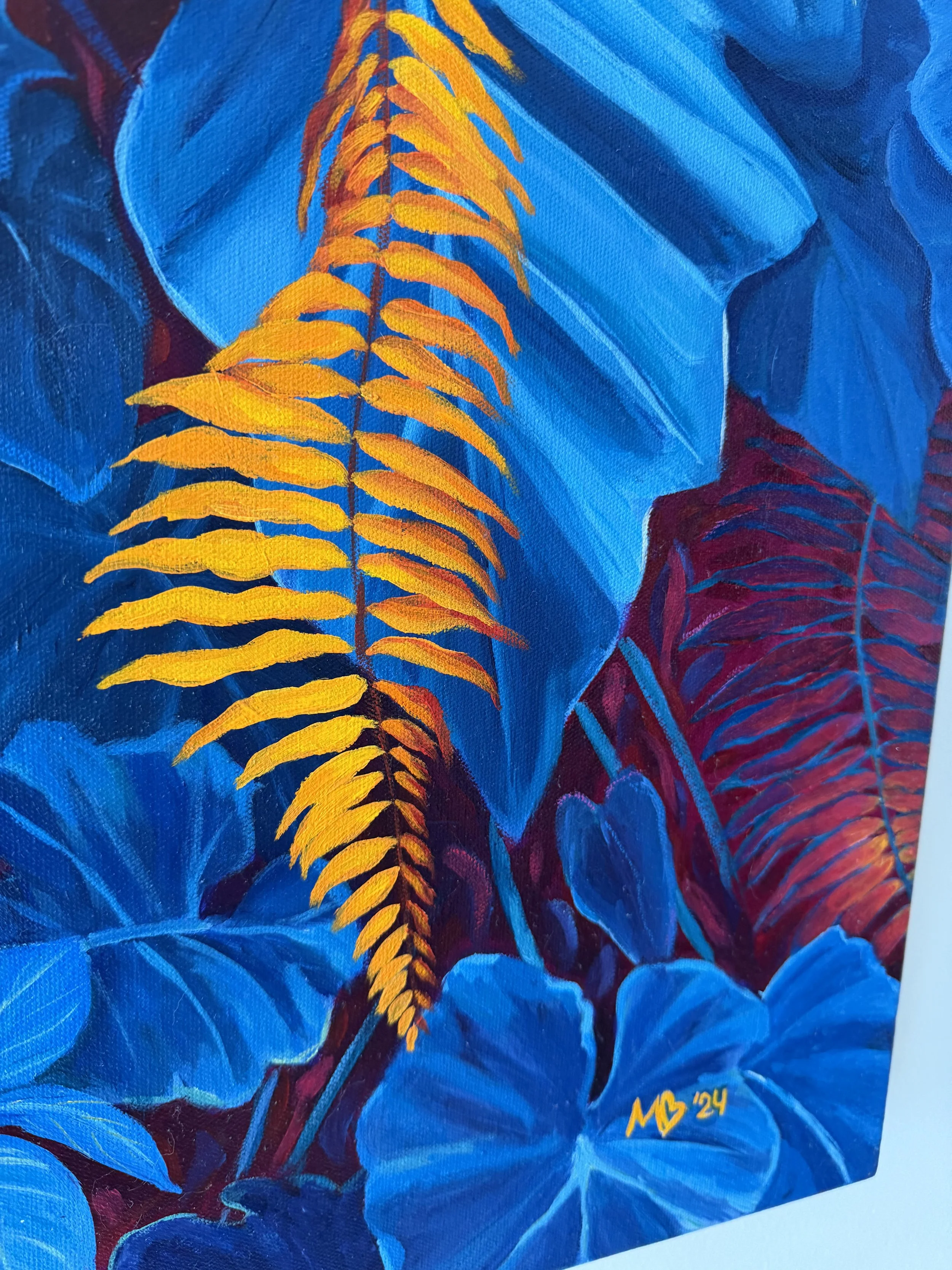 Canvas Connection Margarita Buttenmueller's artwork titled Evening Stroll through The Gardens by the Bay, detail image 1