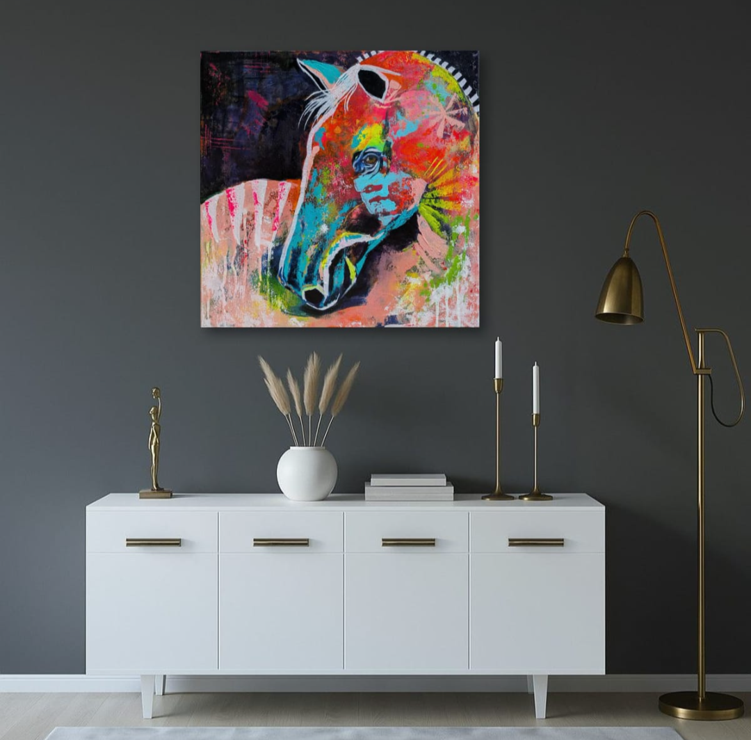 Abstract Horse in room image