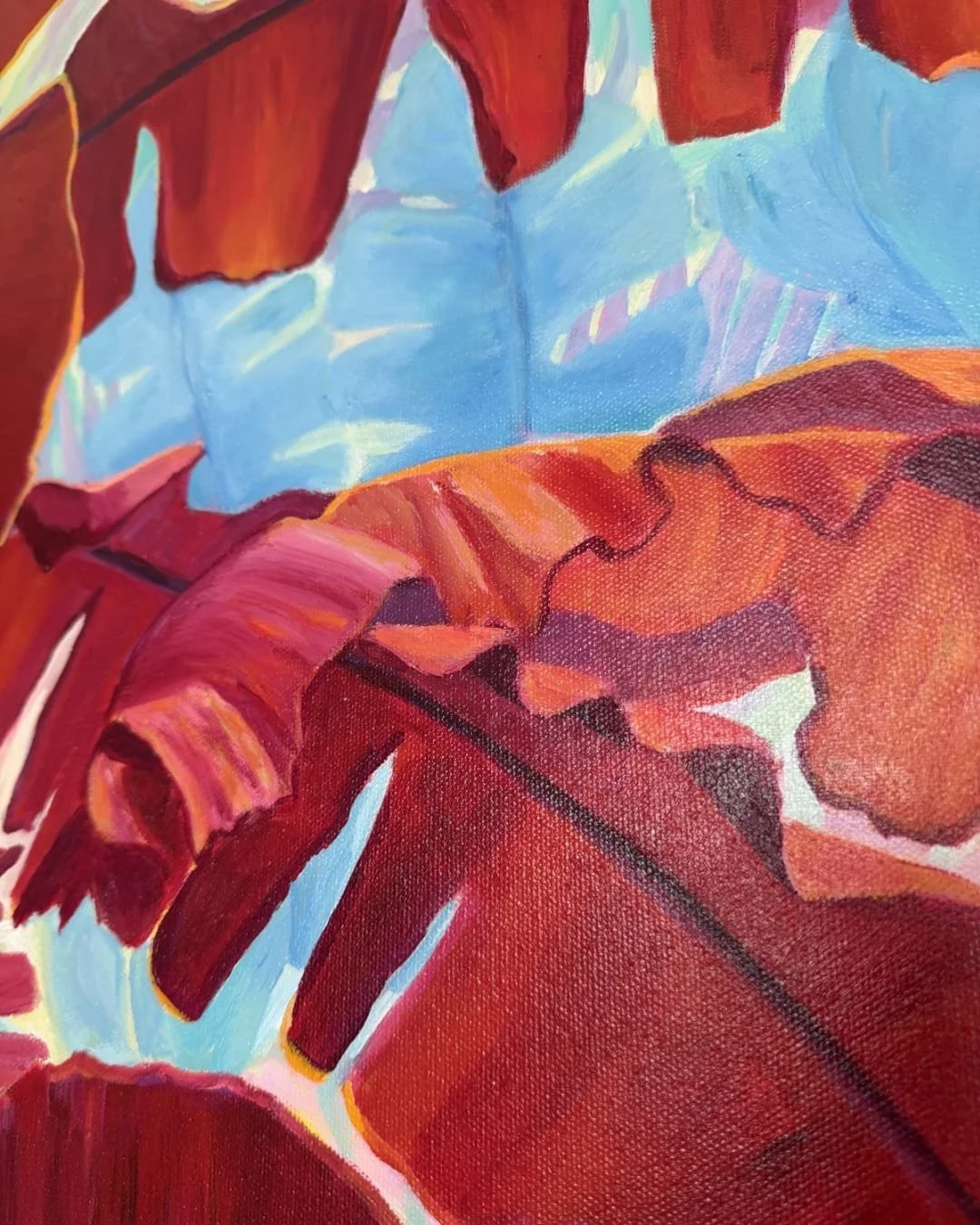 Canvas Connection Margarita Buttenmueller's artwork titled Evening Tropical Radiance, detail image 1