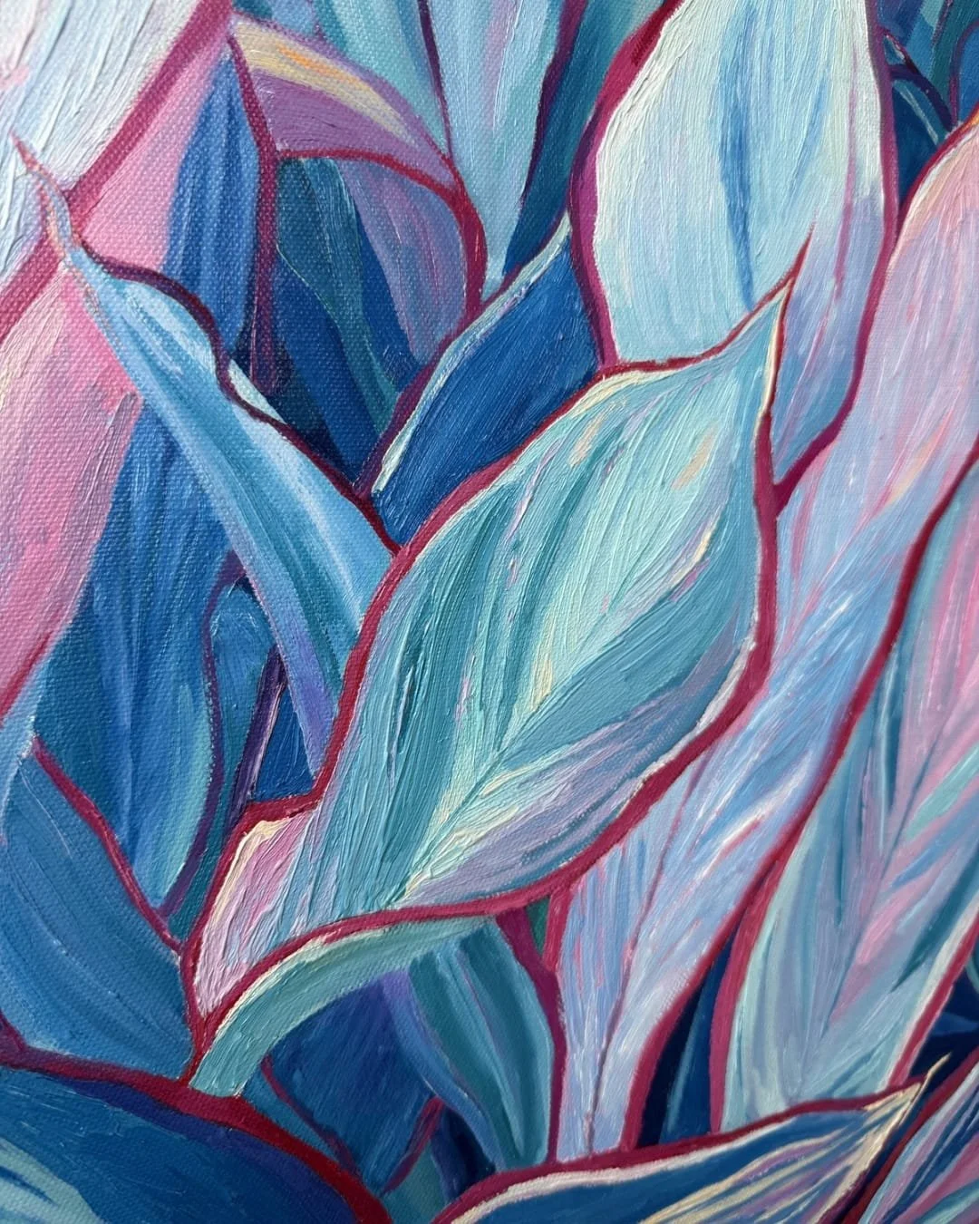 Canvas Connection Margarita Buttenmueller's artwork titled Evening Ti Plant, detail image 2