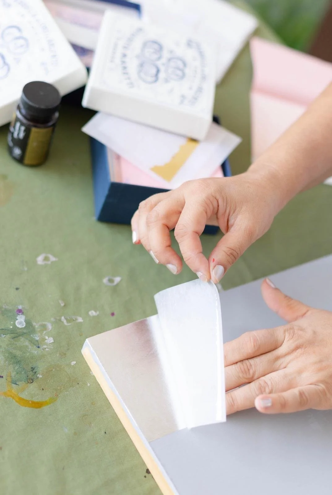 Canvas Connections artist Rajul in her studio