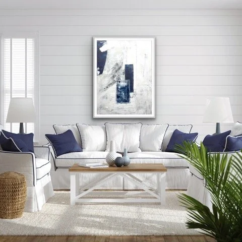 Canvas Connections artist Seema Ahuja's artwork titled Fragments of Stillness, insitu image 2