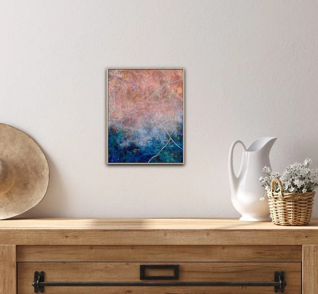 Canvas Connections artist Rajul Shah's artwork titled I Know Me, insitu image