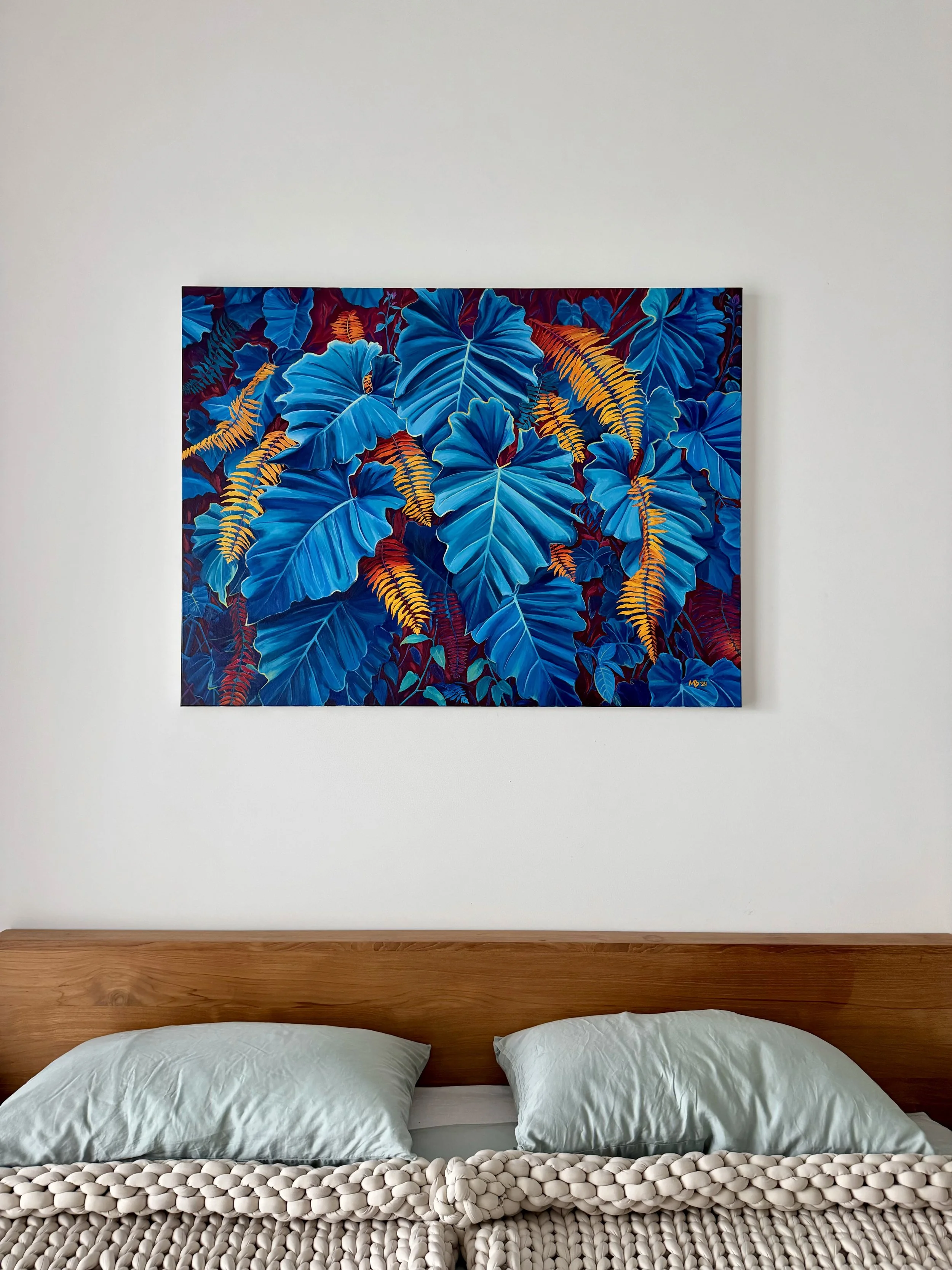 Canvas Connection Margarita Buttenmueller's artwork titled Evening Stroll through The Gardens by the Bay, insitu image