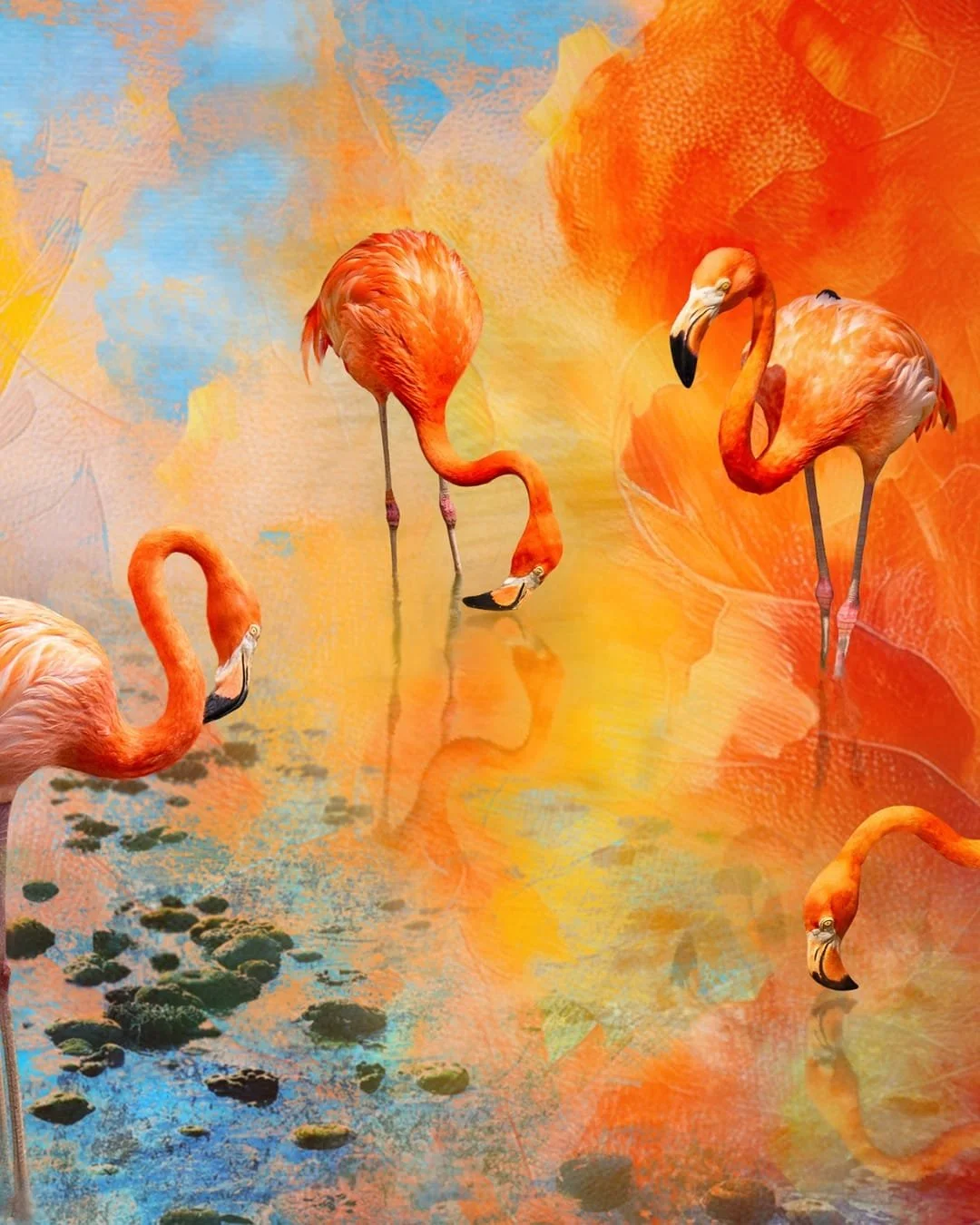 Canvas Connections artist Himani Ishar Sindhwani's artwork Solara, detail image