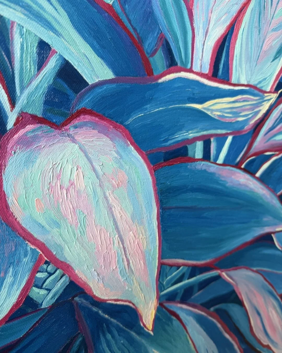 Canvas Connection Margarita Buttenmueller's artwork titled Evening Ti Plant, detail image 1