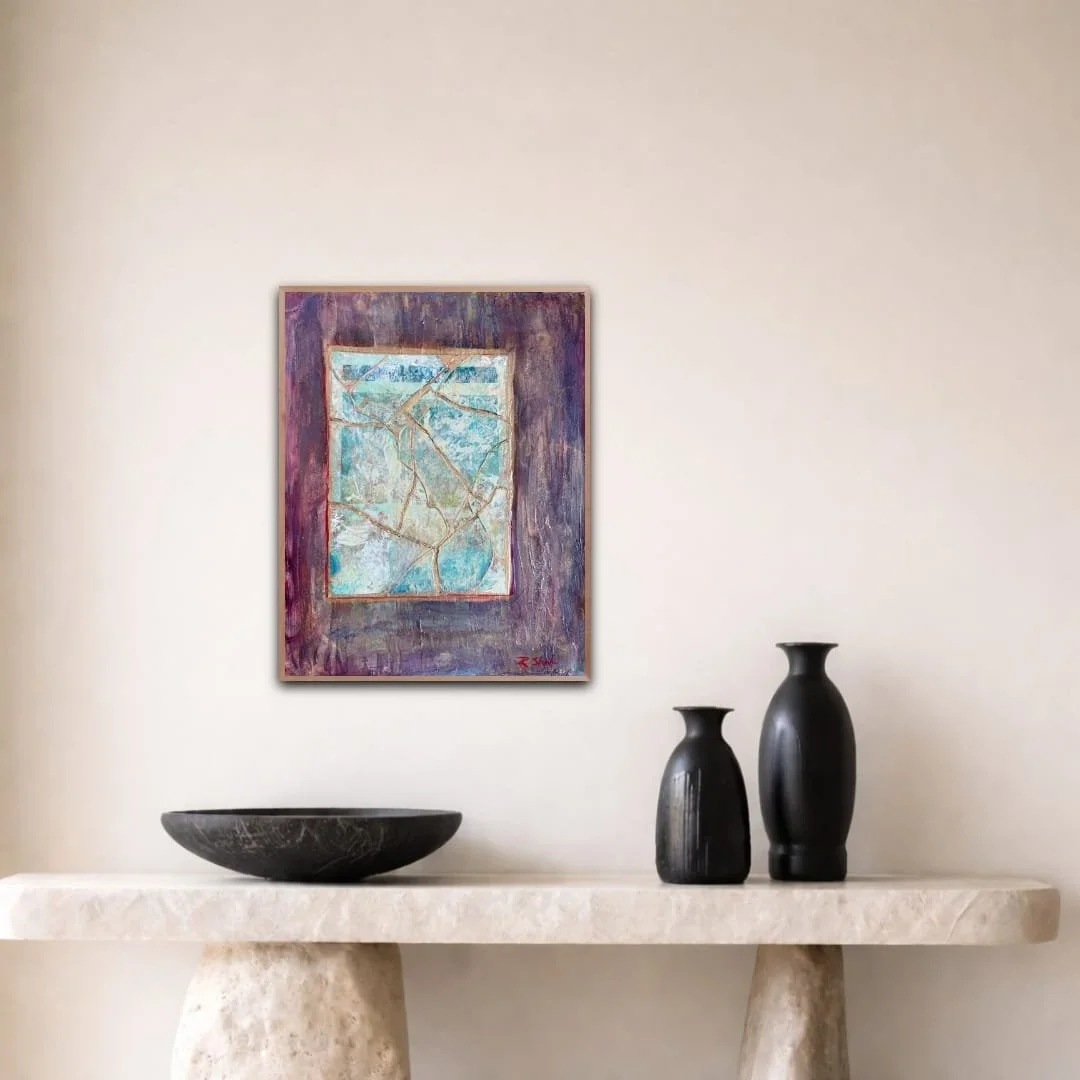 Canvas Connections artist Rajul Shah's artwork titled Truth Sets Free, insitu image