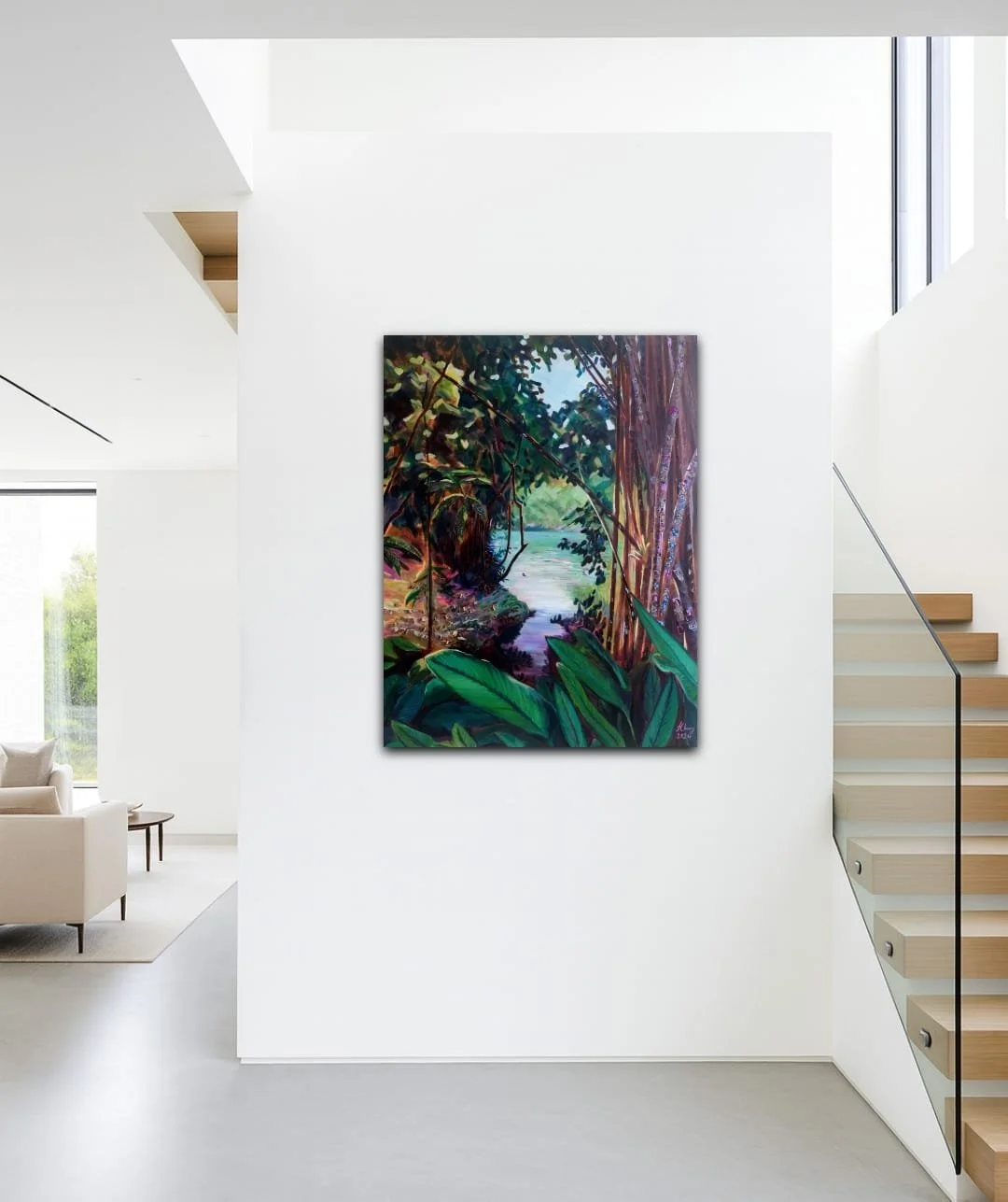 Canvas Connection Jillian Cheong's artwork titled Tranquility 5, insitu image