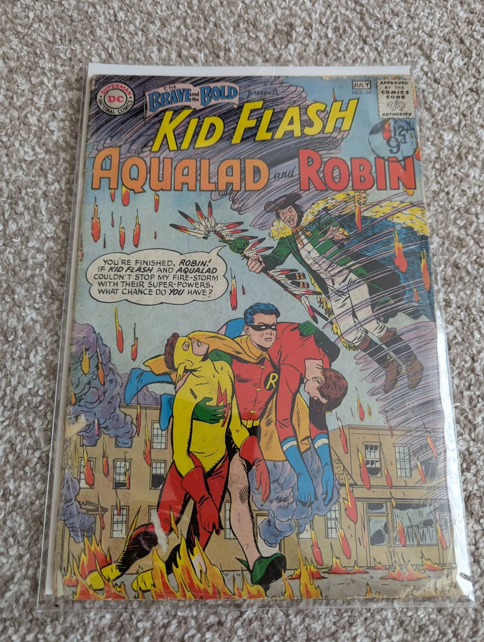 The Brave and the Bold #54 Kid Flash, Aqualad and Robin 1st app Teen Titans