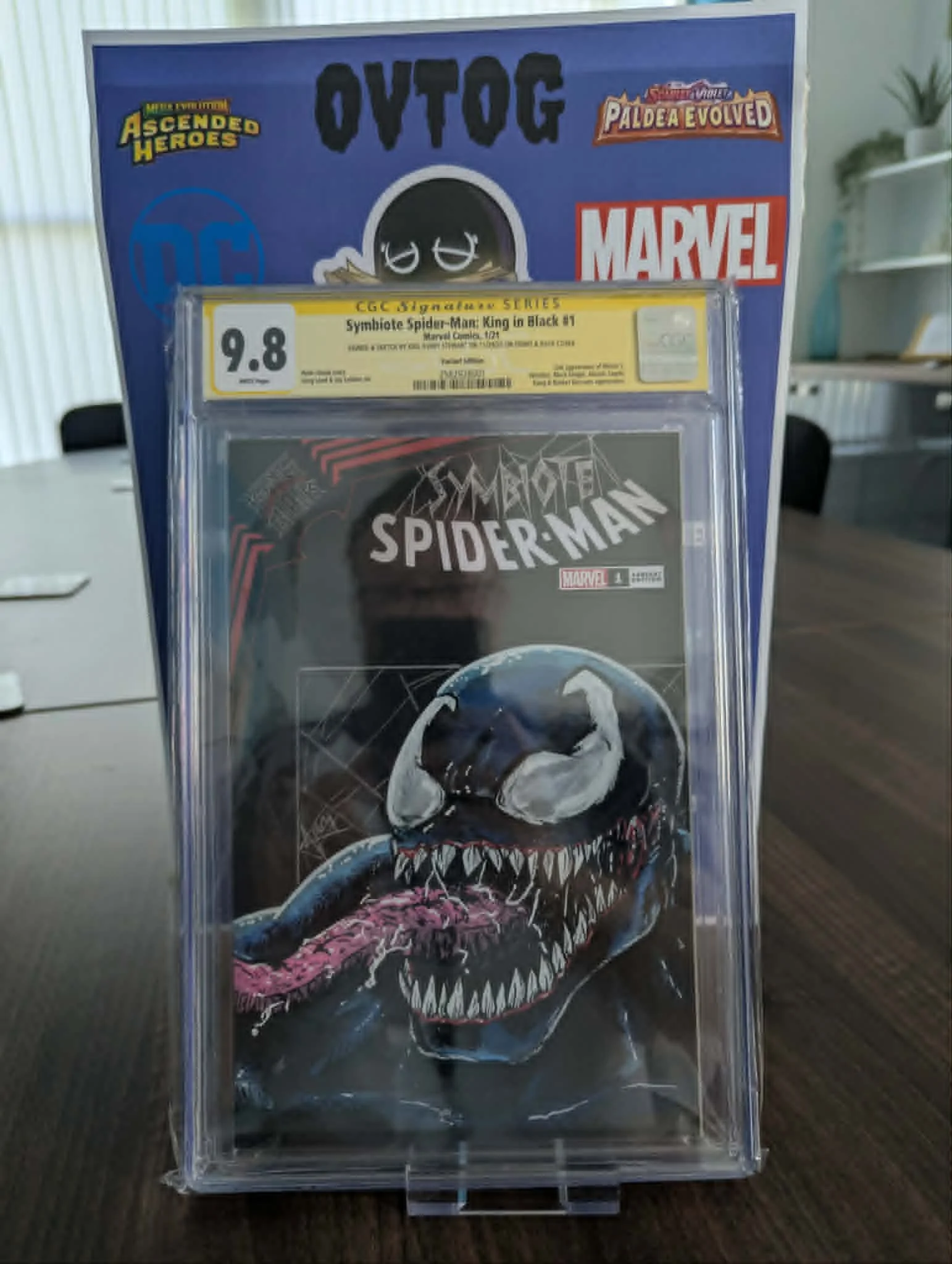 Symbiote Spider-Man King in Black #1 Kris Avery Stewart full sketch cover Only one on census 9.8 signature series
