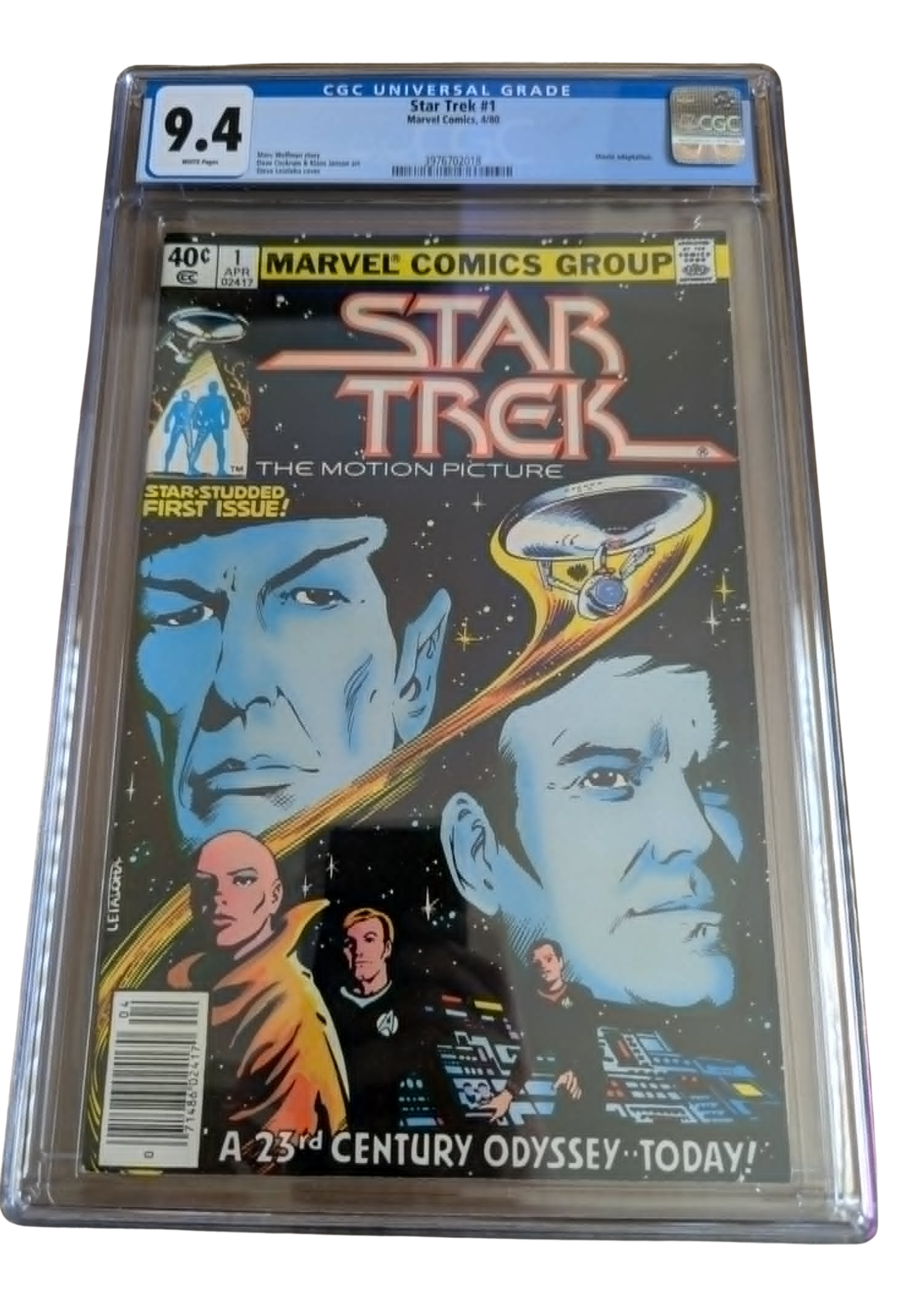 Star Trek #1 Marvel Movie Adaptation CGC 9.4