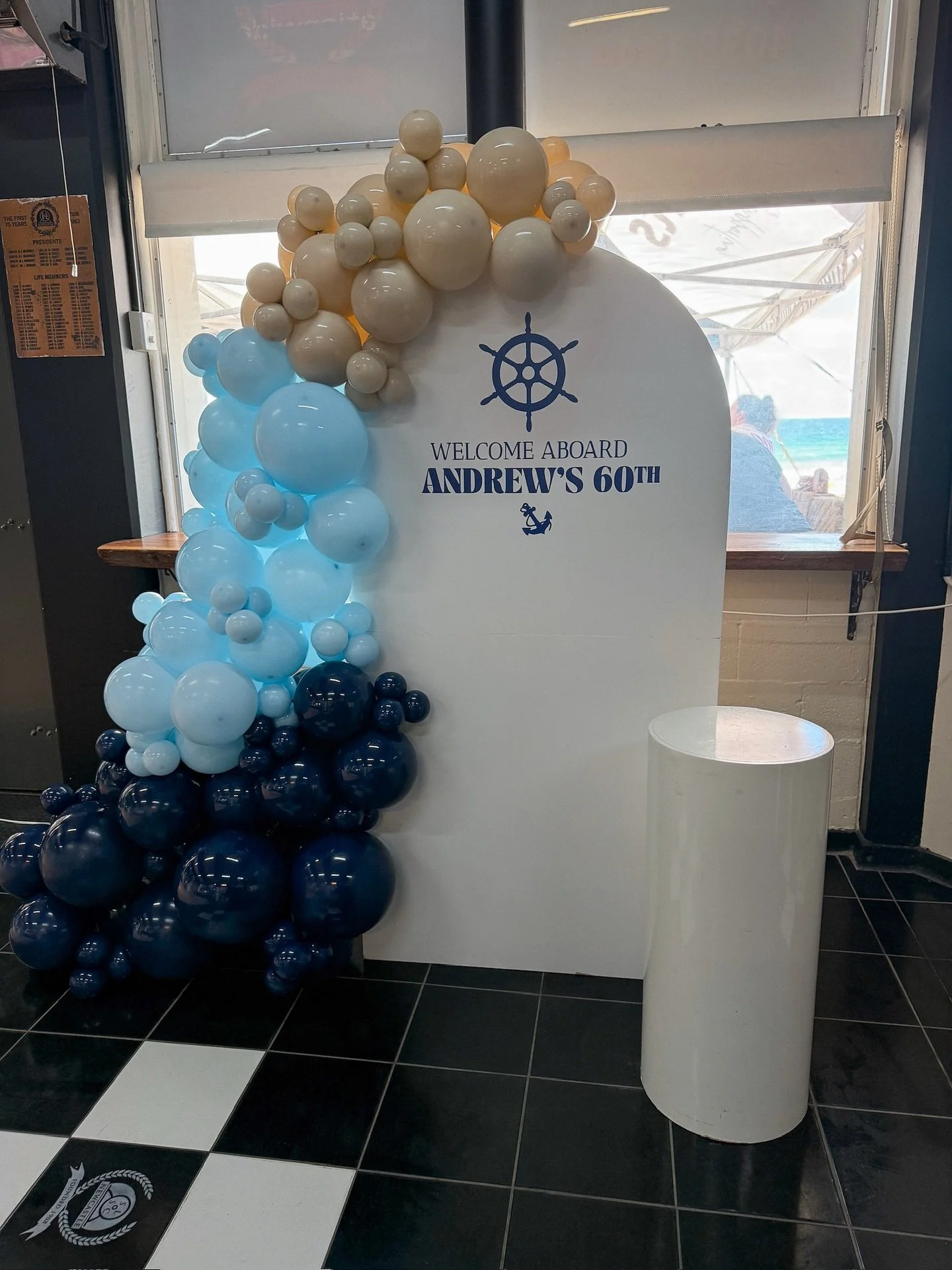 Andrew&rsquo;s 60th ✨
Happy 60th Andrew, such a special milestone to celebrate 🥂

Pi&ugrave; Amore featured products:
🧡 Arch backdrop
🧡 Custom vinyl decal
🧡 White plinth
🧡 Custom balloon styling

Celebrating something special? Let&rsquo;s create
