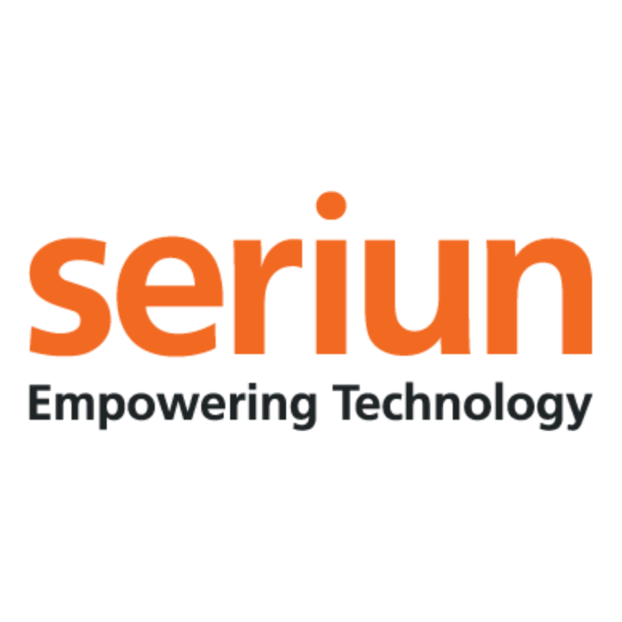 Seriun logo with the tagline 'Empowering Technology' in black text.