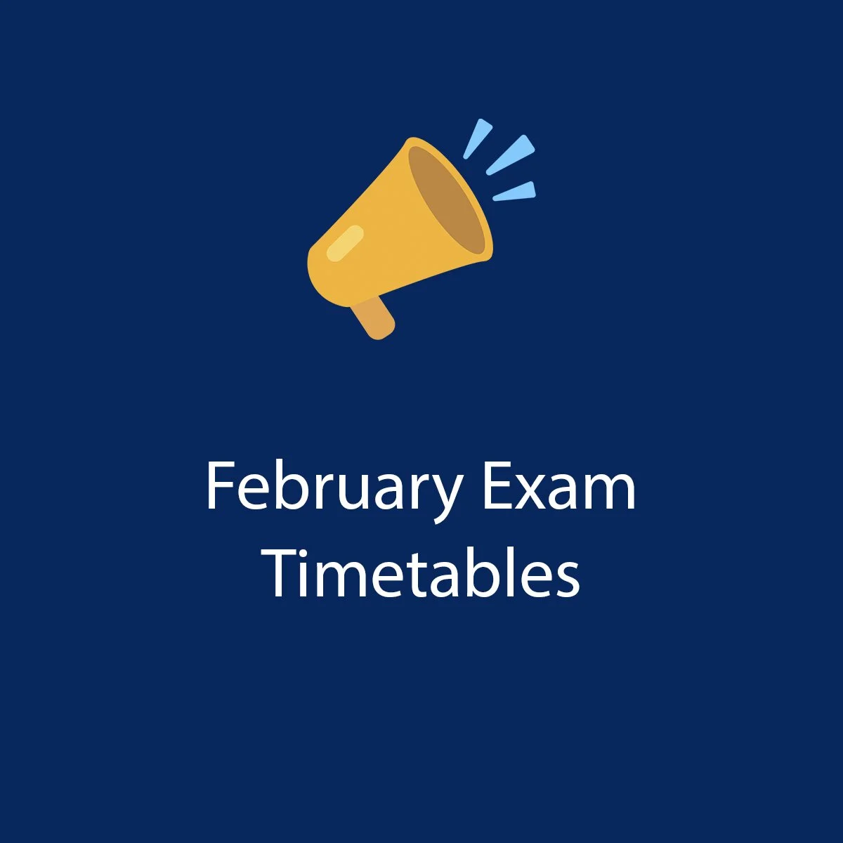 Exam Timetables