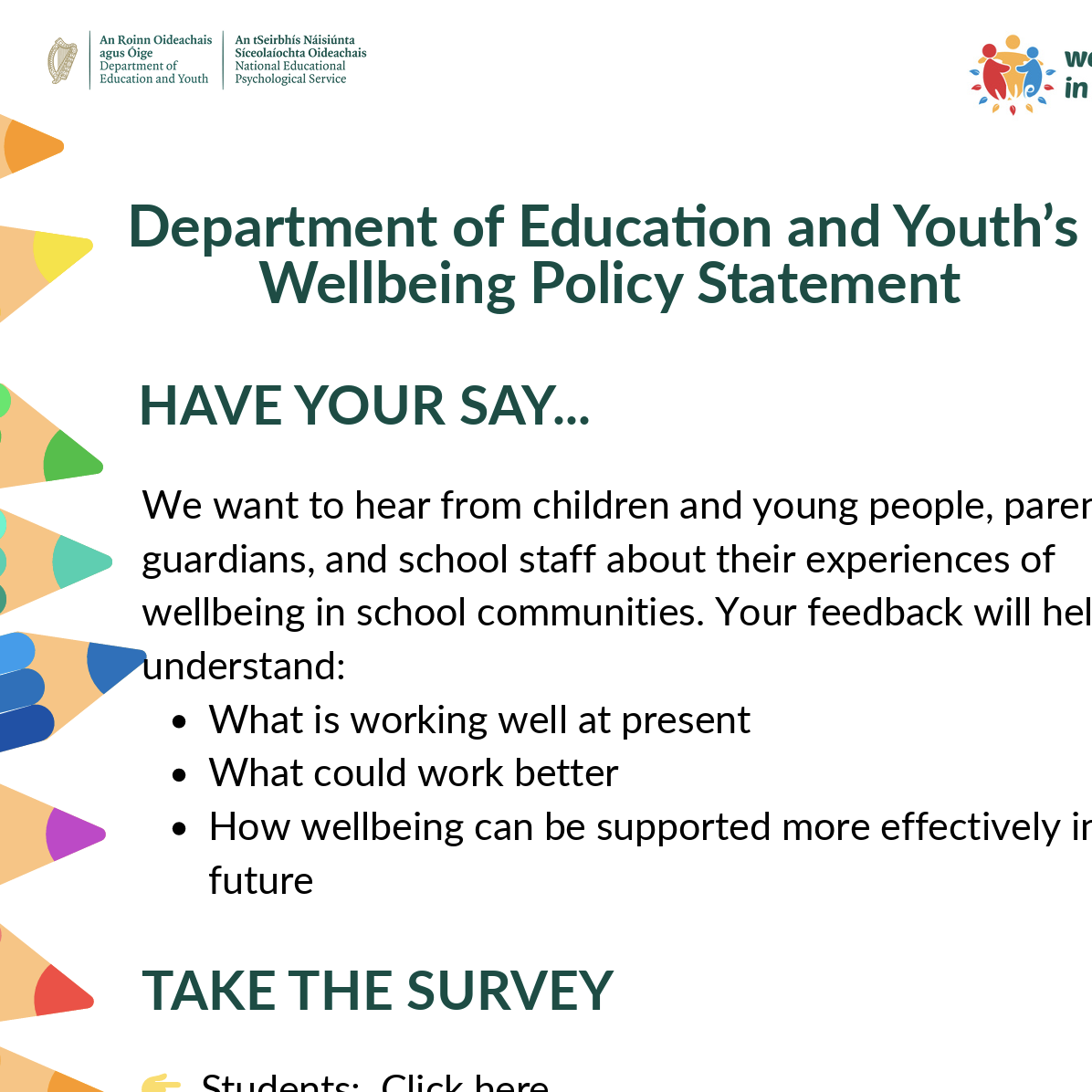 Survey on Wellbeing in Education