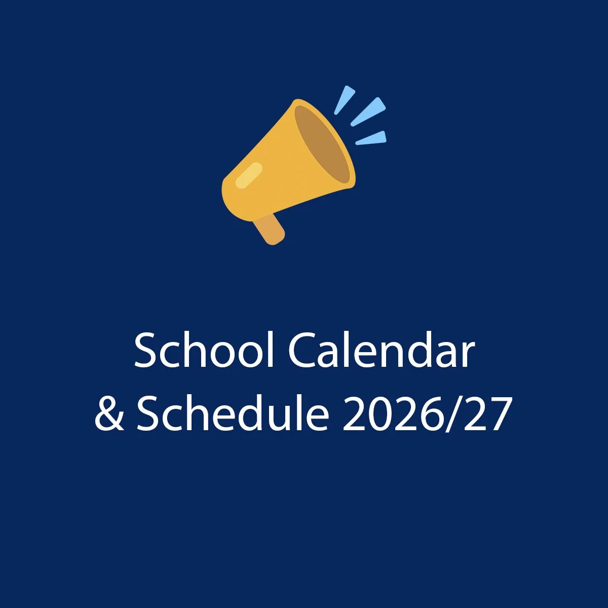 Key Dates for 2026/27