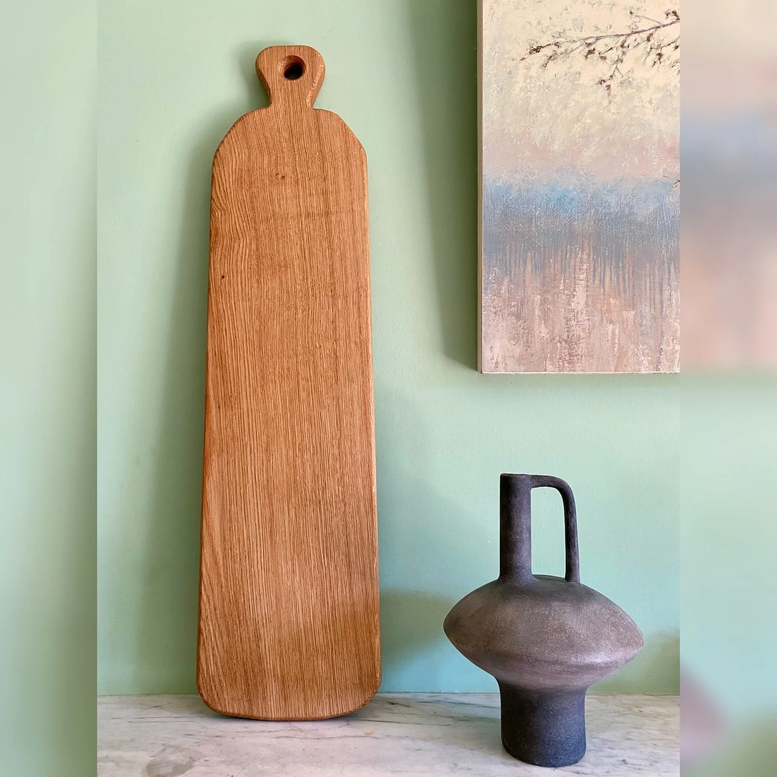 Forest Serving Board – Large | Handmade British Oak | 82cm