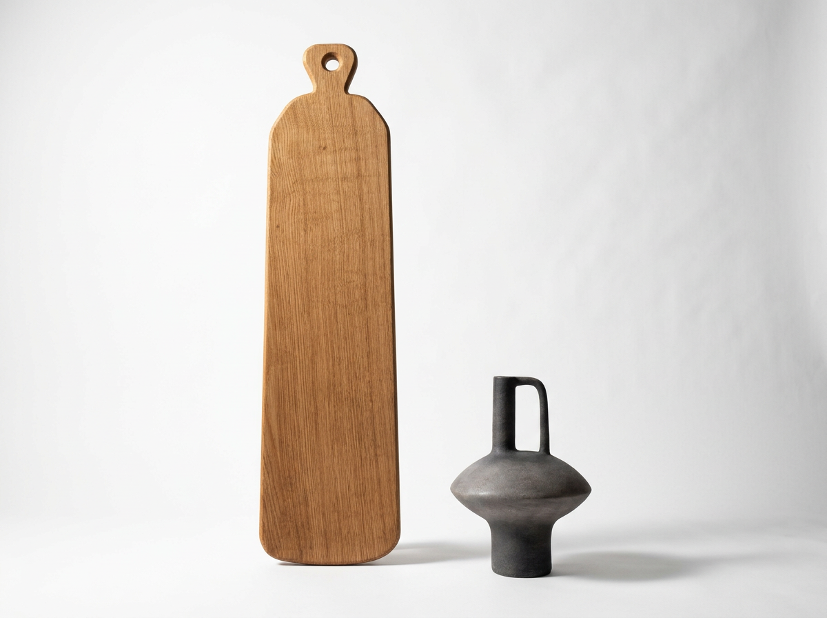 Forest Serving Board – Large | Handmade British Oak | 82cm