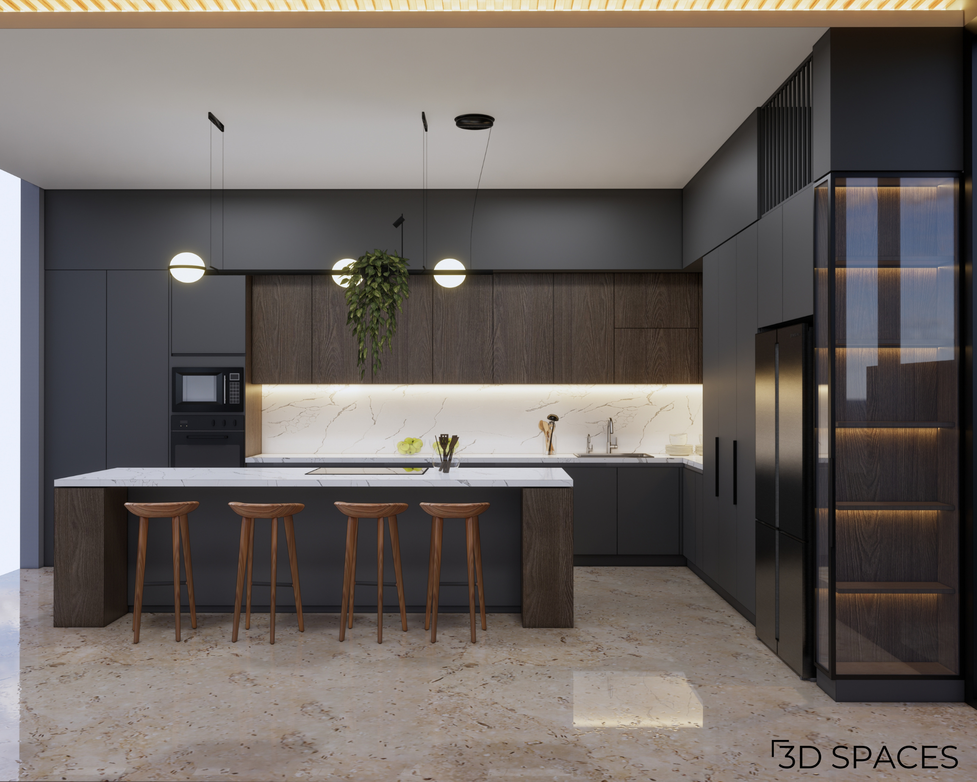 Contemporary luxury kitchen cabinets focus on sleek geometry, innovative storage solutions, and premium flat-panel finishes for an uncluttered, sophisticated look