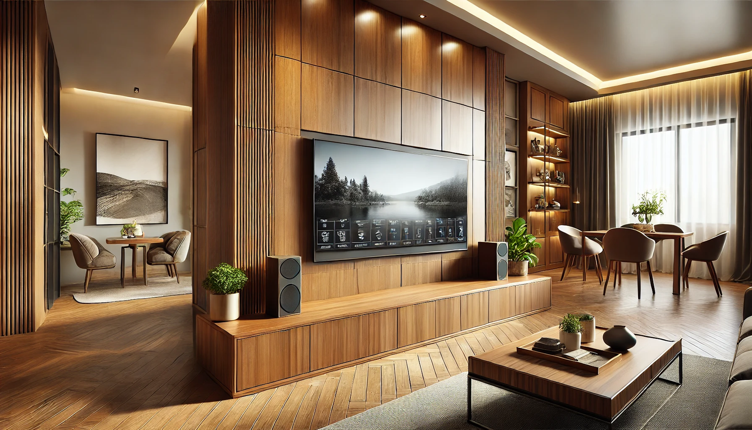 Latest TV Panel Design for Living Room — Amenify India