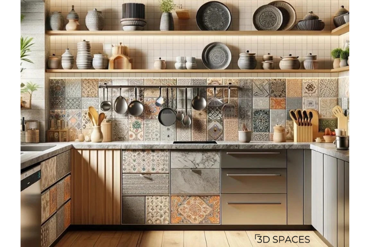 Materials and Surfaces Modular Kitchen Design