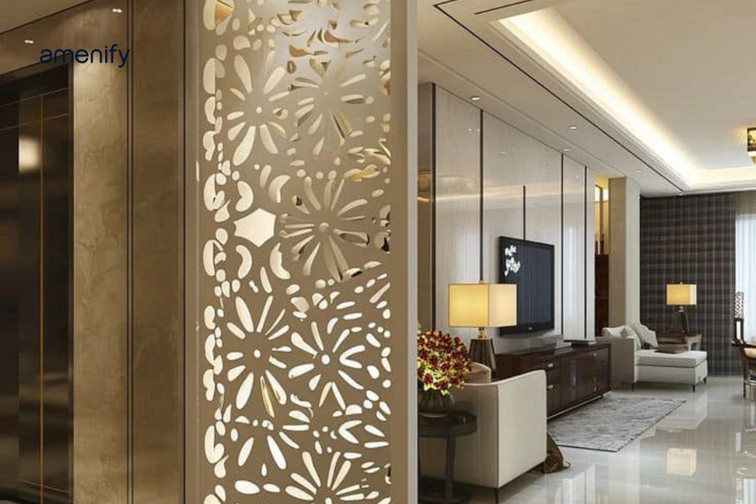 CNC living room partition