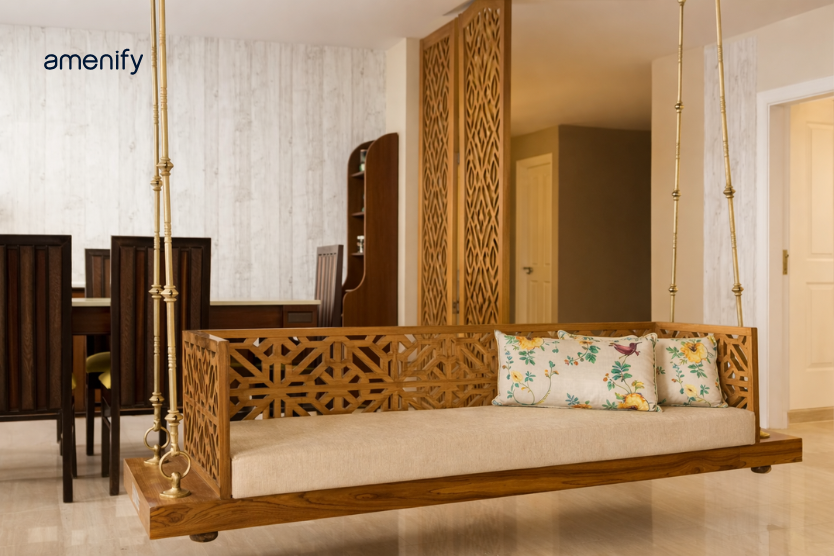 cnc jali pattern on swing