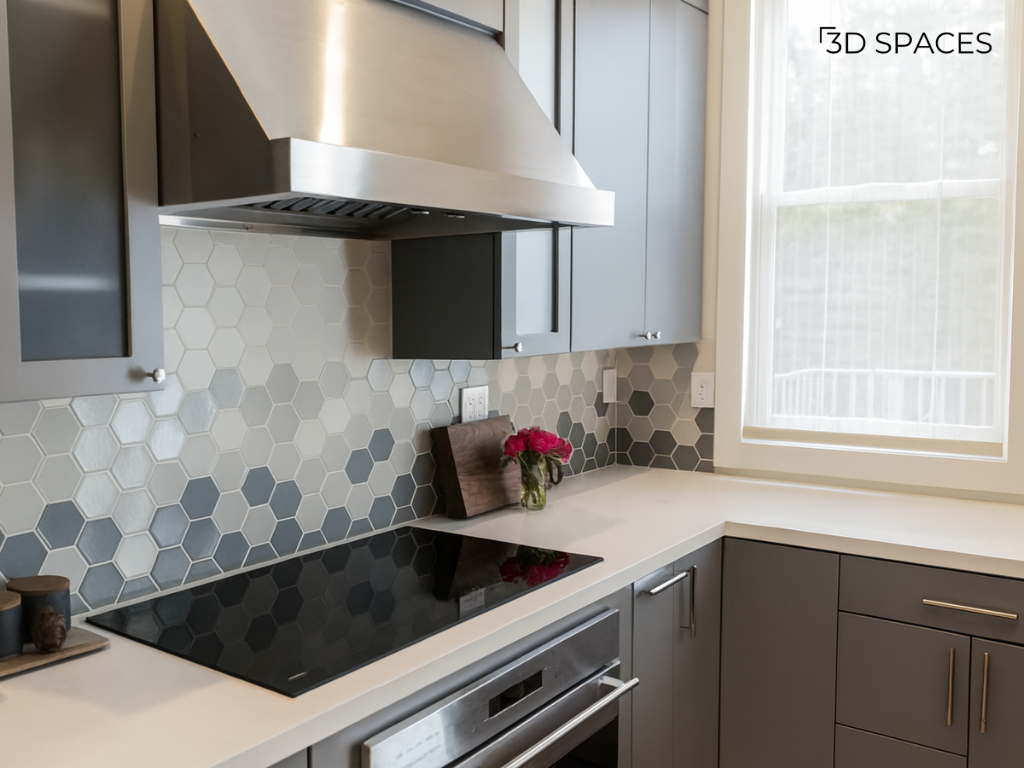 Small Hexagon Kitchen Tiles