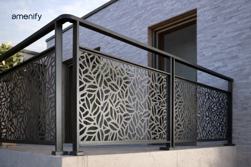 CNC Cutting Design for Balcony Accent Walls
