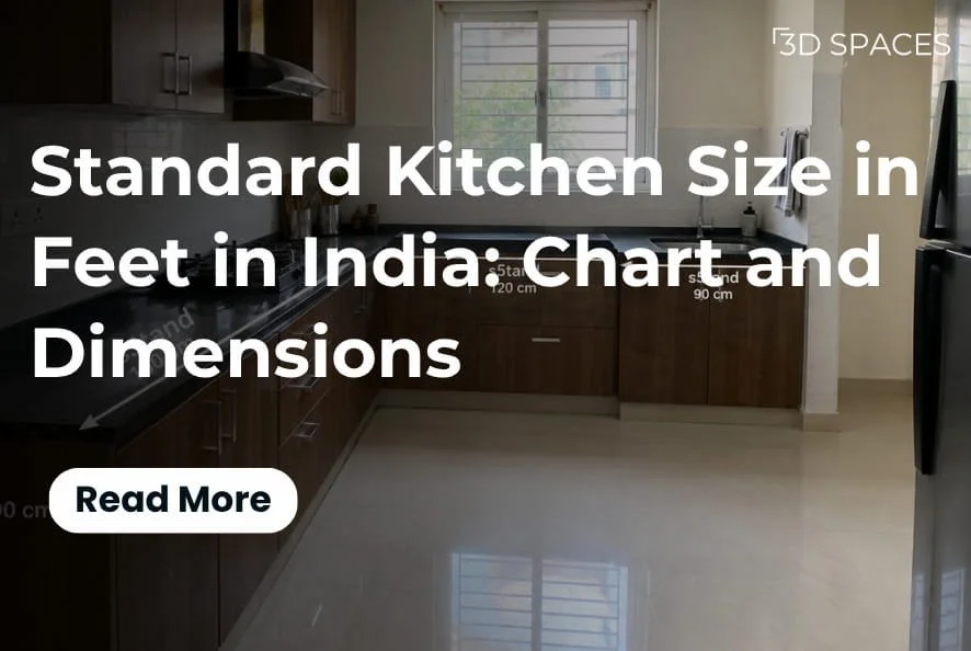 Standard Kitchen Size in Feet in India Chart and Dimensions