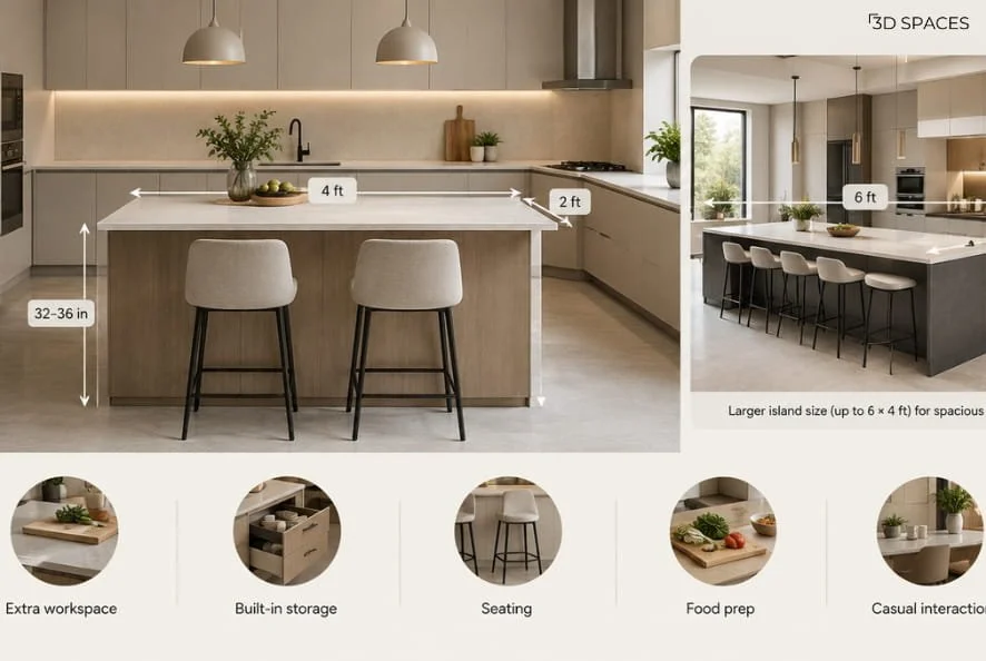 Dimensions for Kitchen Island